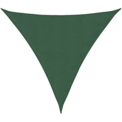 Voile parasol tissu oxford triangulaire 4x4x4 m vert foncé Vidaxl