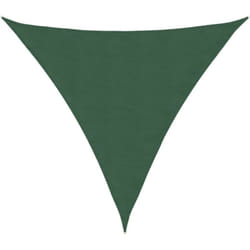 Voile parasol tissu oxford triangulaire 5x5x5 m vert foncé vidaXL