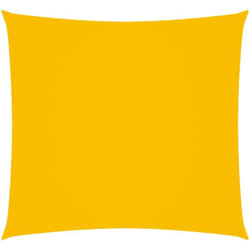 Voile de parasol tissu oxford carré 5x5 m jaune vidaXL
