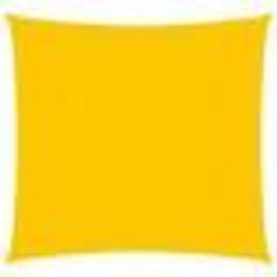 vidaXL Voile de parasol tissu oxford carré 7x7 m jaune - TU