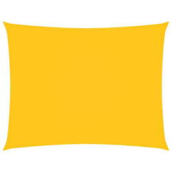 Voile de parasol tissu oxford rectangulaire 2x3 m jaune Vidaxl