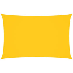 Voile de parasol tissu oxford rectangulaire 2x4,5 m jaune Vidaxl