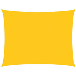 Voile de parasol tissu oxford rectangulaire 2,5x4 m jaune Vidaxl