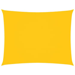 Voile de parasol tissu oxford rectangulaire 3,5x4,5 m jaune Vidaxl