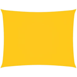 Voile de parasol tissu oxford rectangulaire 3,5x5 m jaune Vidaxl