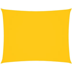 Voile de parasol tissu oxford rectangulaire 4x5 m jaune Vidaxl
