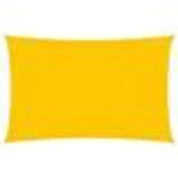 vidaXL Voile de parasol tissu oxford rectangulaire 4x7 m jaune - TU