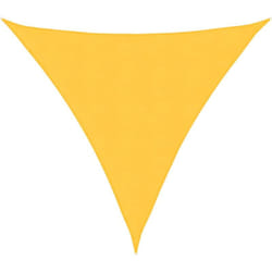 Voile de parasol tissu oxford triangulaire 3x3x3 m jaune Vidaxl