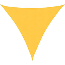 Voile de parasol tissu oxford triangulaire 3,6x3,6x3,6 m jaune Vidaxl