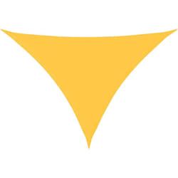 Voile de parasol tissu oxford triangulaire 3x3x4,24 m jaune Vidaxl