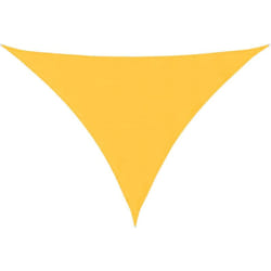 Voile de parasol tissu oxford triangulaire 4x4x5,8 m jaune Vidaxl