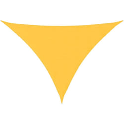 Voile de parasol tissu oxford triangulaire 4x5x5 m jaune Vidaxl