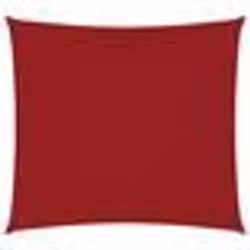 vidaXL Voile de parasol tissu oxford carré 5x5 m rouge