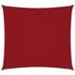 vidaXL Voile de parasol tissu oxford carré 5x5 m rouge