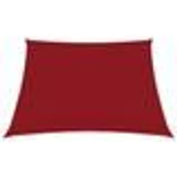 vidaXL Voile de parasol tissu oxford carré 6x6 m rouge - TU