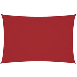 Voile de parasol tissu oxford rectangulaire 2x4 m rouge Vidaxl