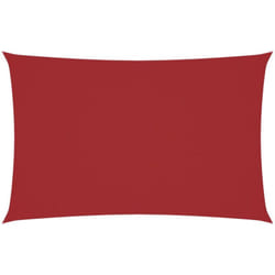 Voile de parasol tissu oxford rectangulaire 2x5 m rouge Vidaxl