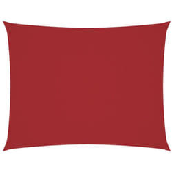 Voile de parasol tissu oxford rectangulaire 2,5x3,5 m rouge Vidaxl