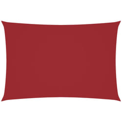 Voile de parasol tissu oxford rectangulaire 2,5x4,5 m rouge Vidaxl