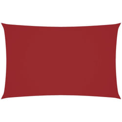 Voile de parasol tissu oxford rectangulaire 2,5x5 m rouge Vidaxl