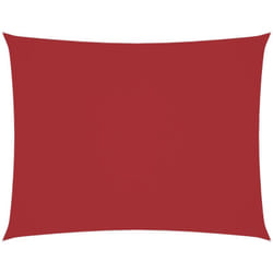 Voile de parasol tissu oxford rectangulaire 3x4,5 m rouge Vidaxl