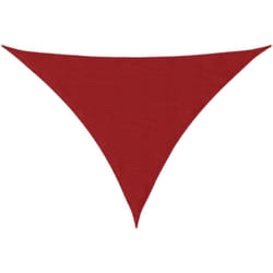 Voile de parasol tissu oxford triangulaire 5x5x6 m rouge Vidaxl