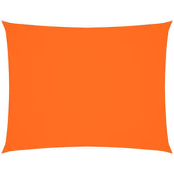 Voile de parasol tissu oxford rectangulaire 3x4 m orange Vidaxl