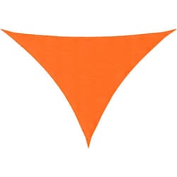 Voile de parasol tissu oxford triangulaire 3,5x3,5x4,9 m orange Vidaxl