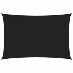 vidaXL Voile de parasol Tissu Oxford rectangulaire 4x6 m noir - TU