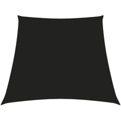 Voile de parasol Tissu Oxford trapèze 2/4x3 m Noir Vidaxl