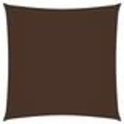vidaXL Voile de parasol tissu oxford carré 5x5 m marron - TU