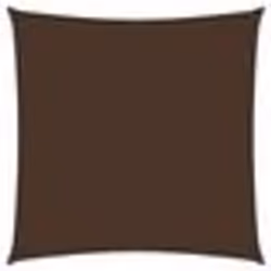 vidaXL Voile de parasol tissu oxford carré 6x6 m marron - TU