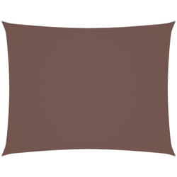 Vidaxl - Voile de parasol tissu oxford rectangulaire 3x4 m marron