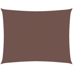 Vidaxl - Voile de parasol tissu oxford rectangulaire 3,5x4,5 m marron