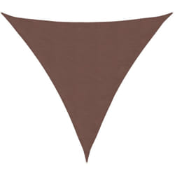 Voile de parasol tissu oxford triangulaire 3,6x3,6x3,6 m marron Vidaxl