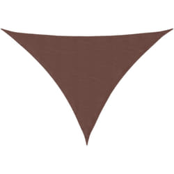 Voile de parasol tissu oxford triangulaire 3x4x4 m marron Vidaxl