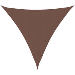 Voile de parasol Tissu Oxford triangulaire 4,5x4,5x4,5 m Marron