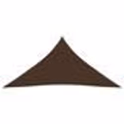 vidaXL Voile de parasol Tissu Oxford triangulaire 5x6x6 m marron - TU
