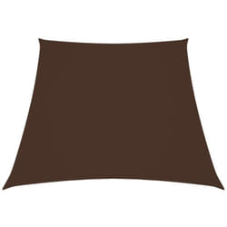 Voile de parasol Tissu Oxford trapèze 3/5x4 m Marron Vidaxl