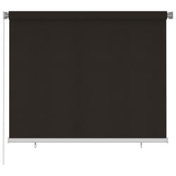 Store roulant dextérieur 180x140 cm Marron PEHD