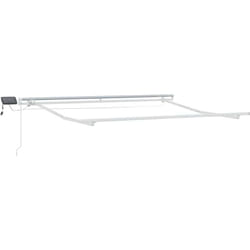 Auvent Avec Blanc 3,5 X 2,5 M Métal Vidaxl