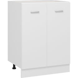 Armoire de plancher 'Lyon' Blanc Bois d'ingénierie Vidaxl