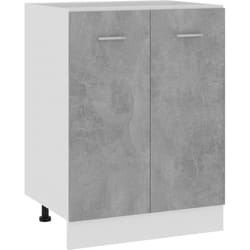 Armoire de plancher Gris béton 60x46x81,5 cm Bois d'ingénierie Vidaxl