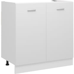 Vidaxl - Armoire de plancher d'évier Blanc 80x46x81,5 cm Bois ingénierie