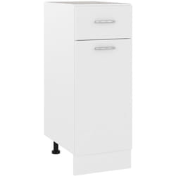 Armoire de plancher à tiroir Blanc 30x46x81,5 cm Aggloméré Vidaxl