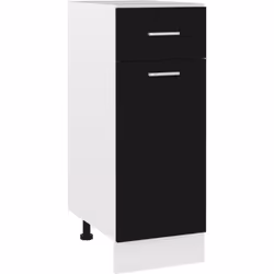 Cette armoire de plancher à tiroir, au design simple, optimise votre espace de cuisine et offre un espace de rangement suffis ...