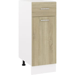 Armoire de plancher tiroir 'Lyon' Chêne sonoma 30x46x81,5 cm Vidaxl