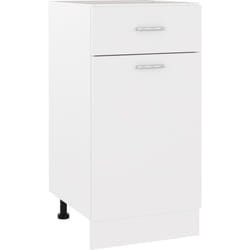 Armoire de plancher à tiroir Blanc 40x46x81,5cm Bois ingénierie Vidaxl