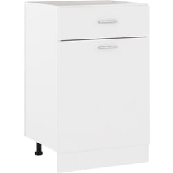 Armoire de plancher à tiroir Blanc 50x46x81,5cm Bois ingénierie Vidaxl