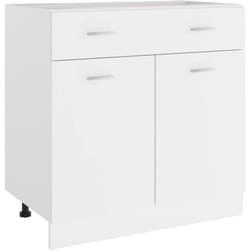 Armoire de plancher à tiroir Blanc 80x46x81,5 cm Aggloméré Vidaxl